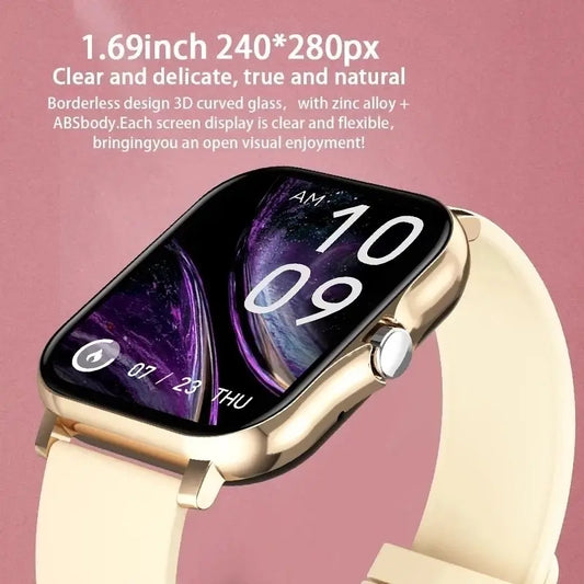 Montre Intelligente LIGE 2024 pour Hommes et Femmes
(Montre connecté, écran tactile intégral avec appels Bluetooth, montre sportive étanche compatible Android/iOS)