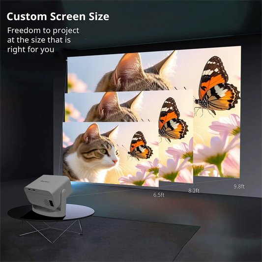 Projector Mini Portable LED Video Android 11.0 WIFI 6 Mirror SmartPhone For 1080P 4K HD Video Home Cinema Outdoor Projectors New